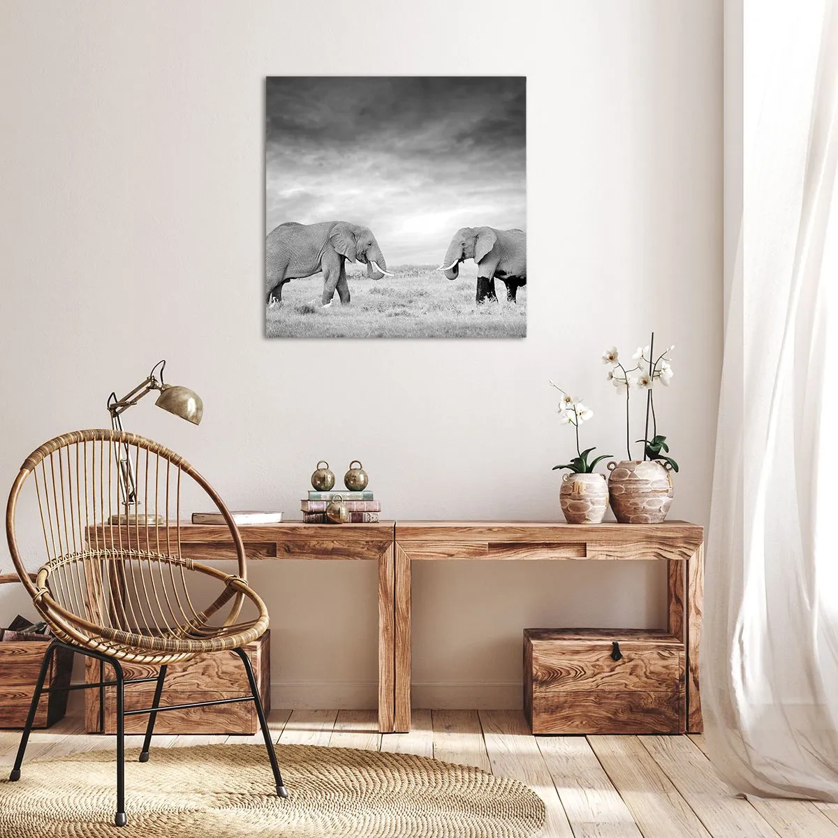 Vászonkép - A szürke gyönyörű - 50x50 cm