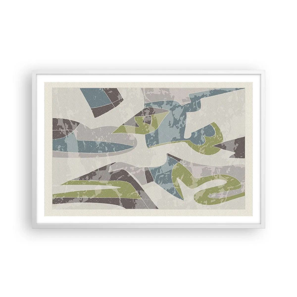 Poszter fekete keretben - Kompozíció üveg mögött - 91x61 cm