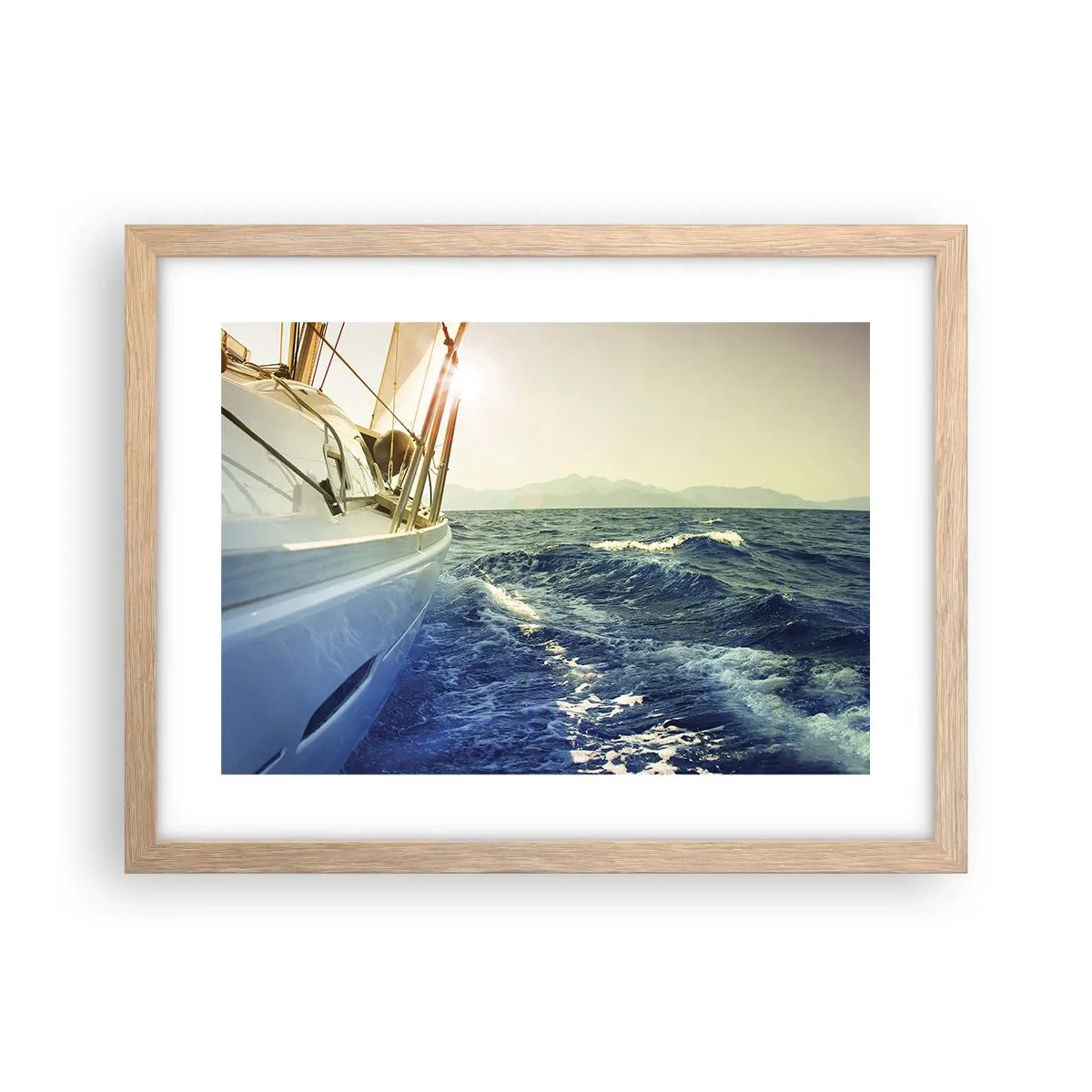 Poszter világos tölgy keretben - A kalandhoz - 40x30 cm