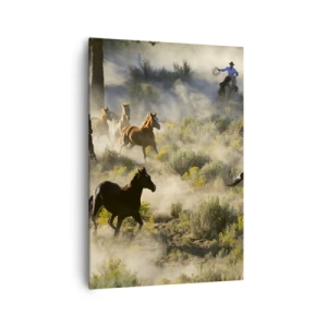 Vászonkép - Rivalizálás – szabadság, vagy férfierő? - 70x100 cm