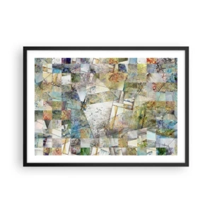 Poszter fehér keretben - Geometrikus átrendeződés - 70x50 cm