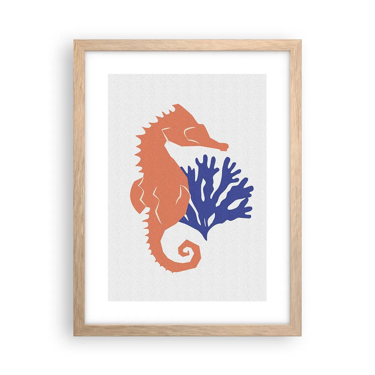 Poszter világos tölgy keretben - Egy víz alatti réten - 30x40 cm