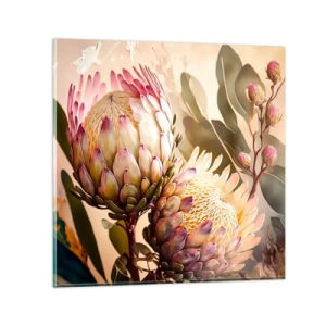 Üveg kép - Gyengéden átölelve - 70x70 cm