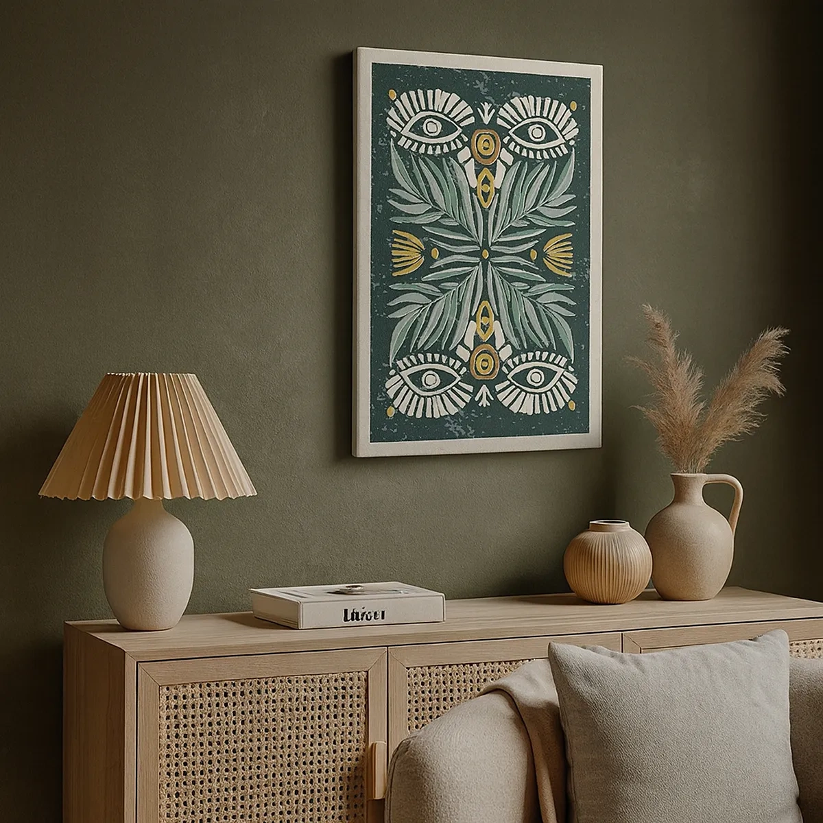 Vászonkép - Mint egy népi kivágás - 50x70 cm