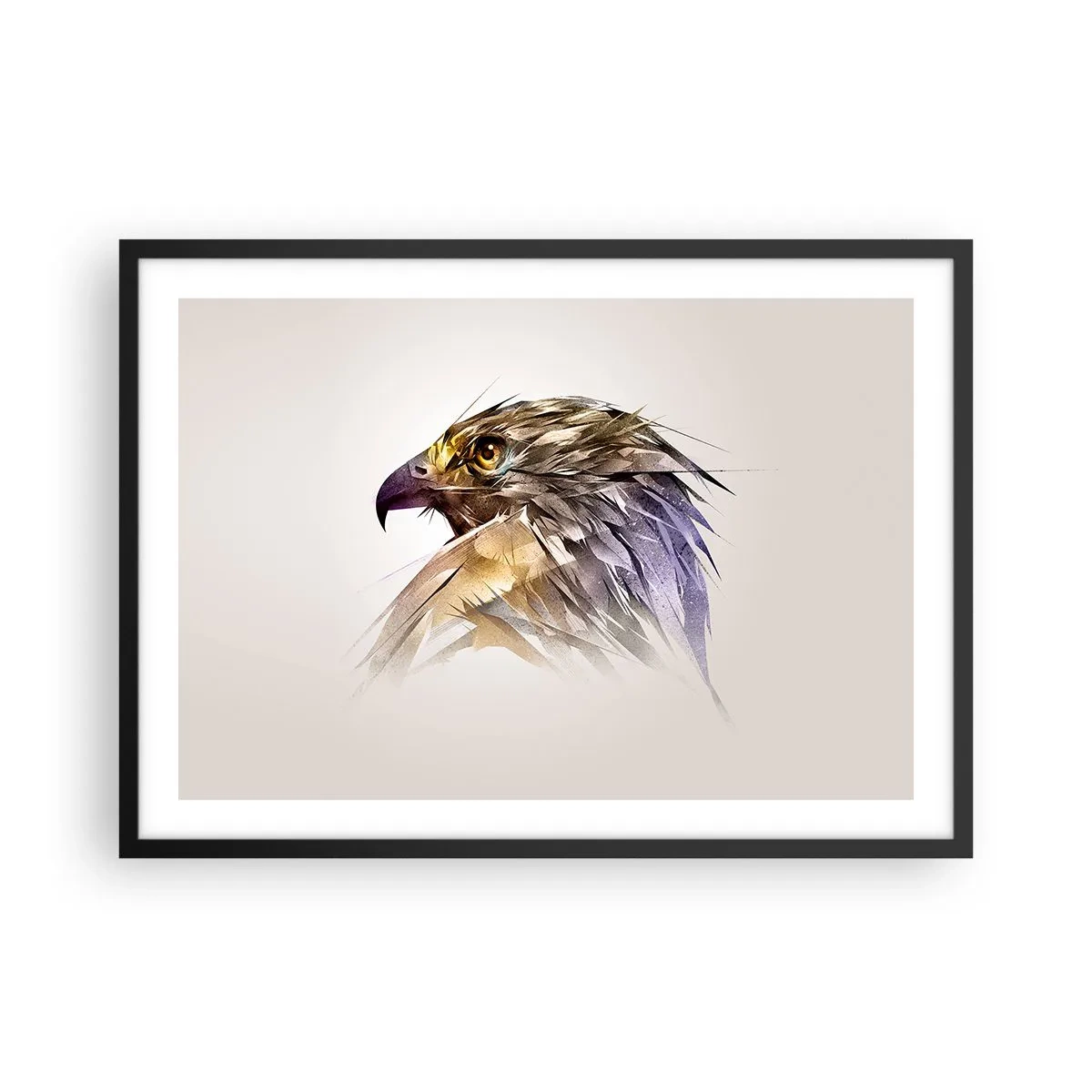 Poszter fehér keretben - Egy harcos portréja - 70x50 cm