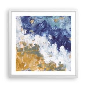 Poszter fekete keretben - Az elemek tánca - 50x50 cm