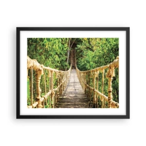 Poszter fehér keretben - Zöldben ragadva - 50x40 cm