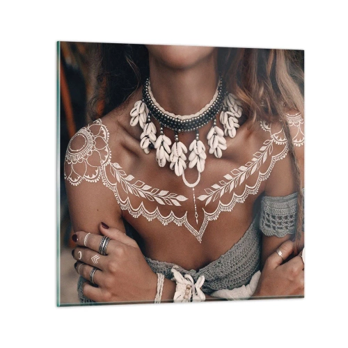 Üveg kép - Talizmánok, a nőiesség rituáléi - 60x60 cm