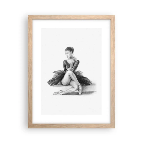 Poszter világos tölgy keretben - A tánccal elvarázsolva - 30x40 cm