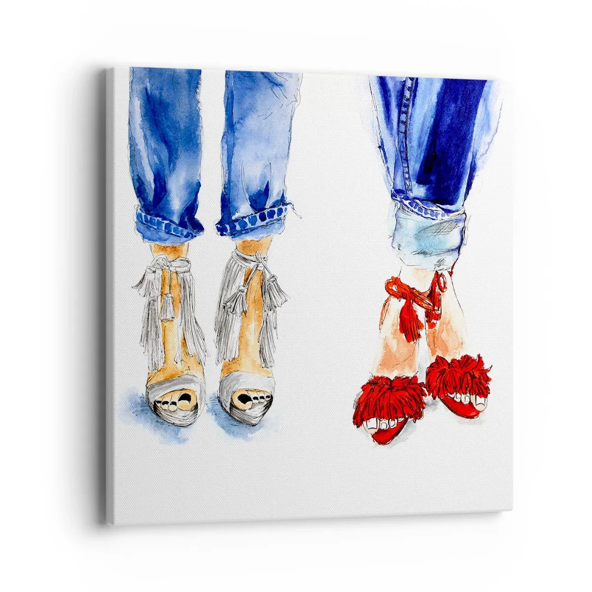 Vászonkép - Talán elmegyünk sétálni? - 40x40 cm