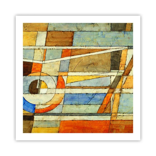 Poszter - Kubizmus az építkezésen - 60x60 cm