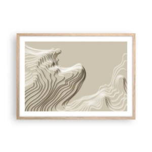 Poszter világos tölgy keretben - Művészeti topográfia - 70x50 cm