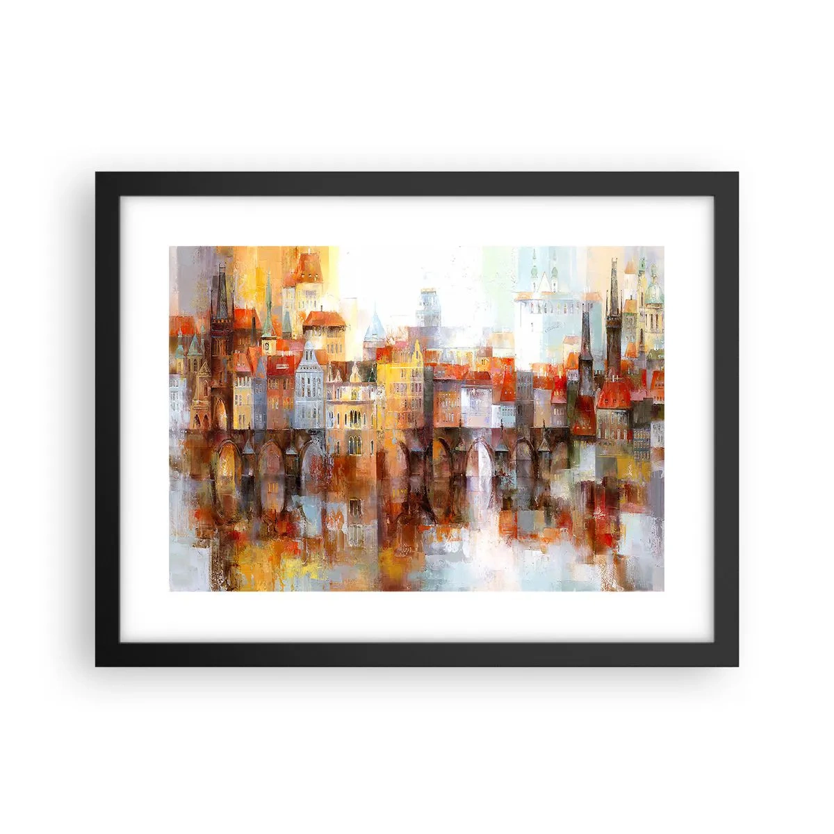 Poszter fehér keretben - A híd alatt is gyönyörű - 40x30 cm