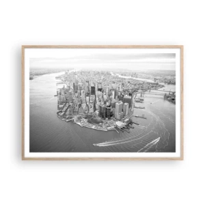 Poszter világos tölgy keretben - Hogy ne szeretném? - 100x70 cm