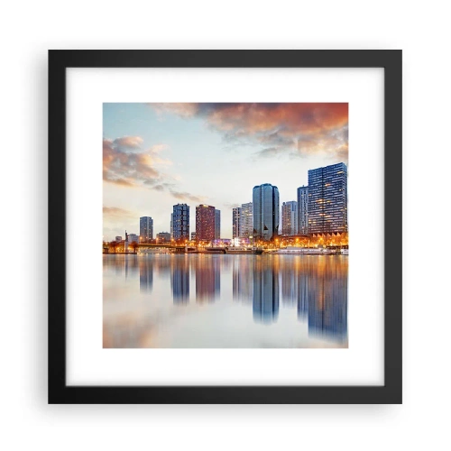 Poszter fehér keretben - Párizs monumentális nyugalma - 30x30 cm