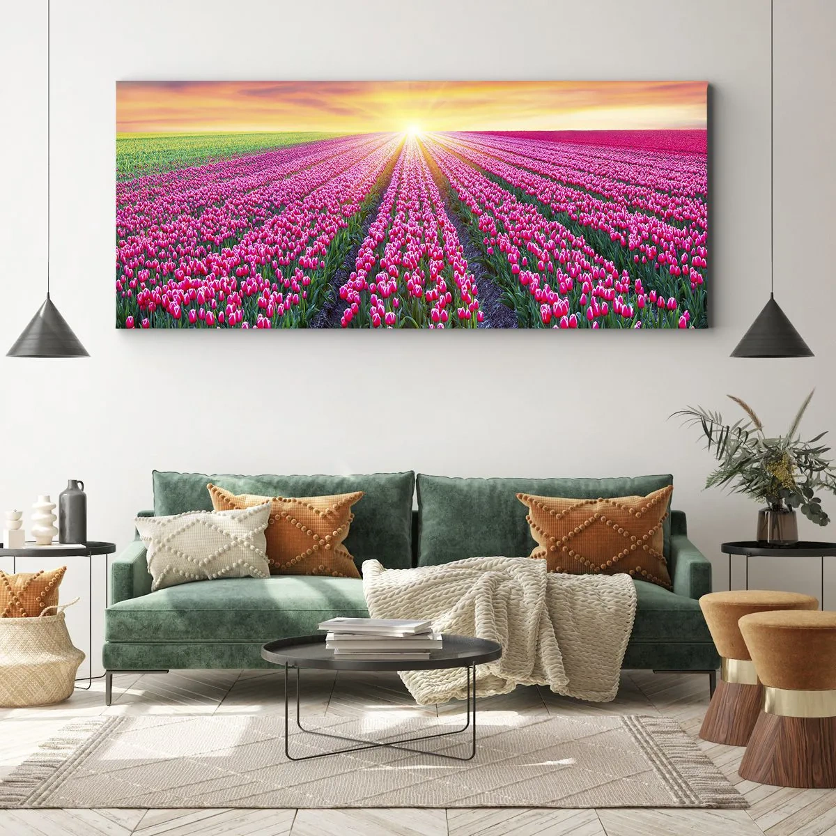 Vászonkép - Gyönyör farm - 160x50 cm