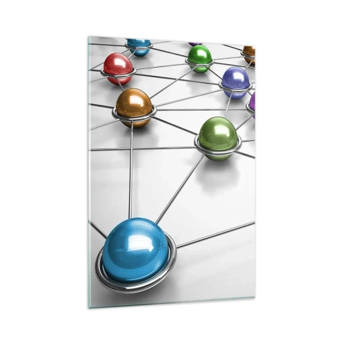 Üveg kép - Kozmikus pókháló - 80x120 cm