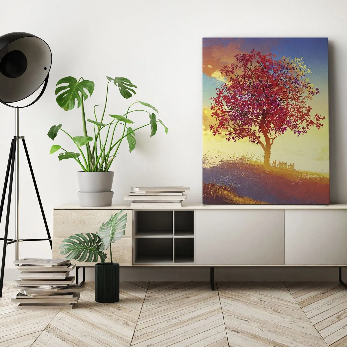 Vászonkép - Zarándok a célállomáson - 70x100 cm