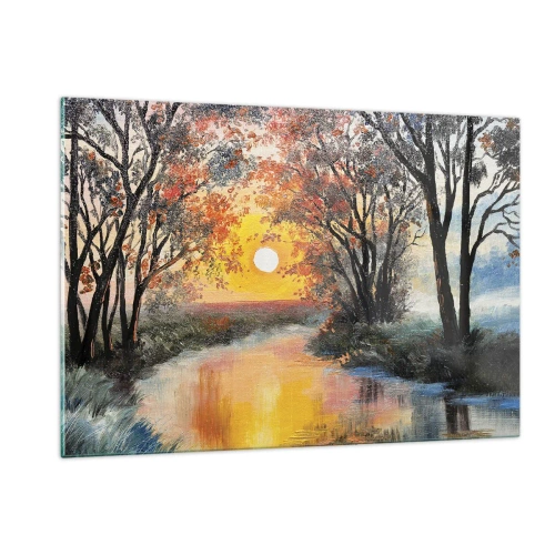 Üveg kép - Őszi hangulat - 120x80 cm