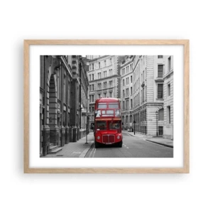 Poszter világos tölgy keretben - A mindennapi életnek nem kell szürkének lennie - 50x40 cm