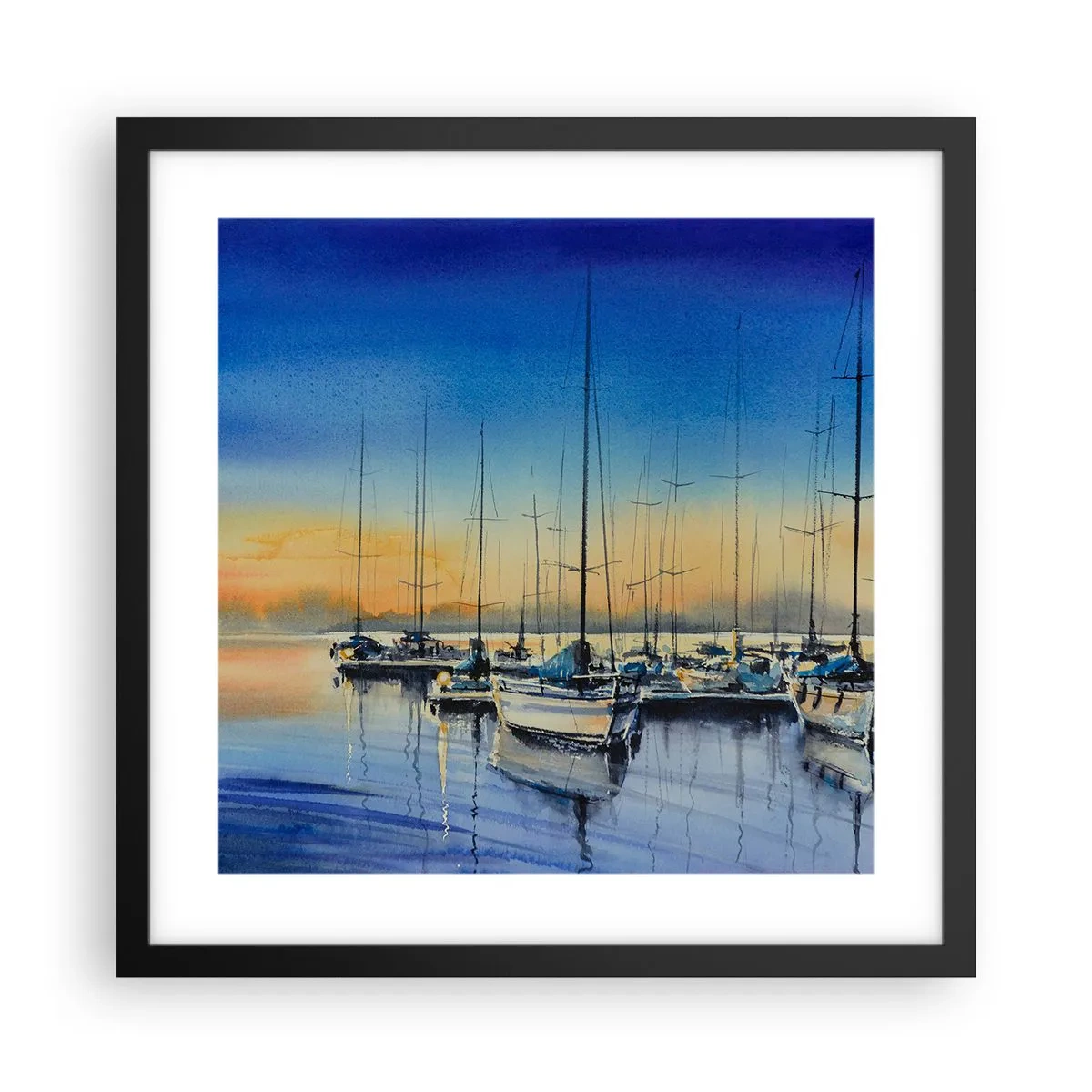 Poszter fehér keretben - Egy szép nap vége - 40x40 cm