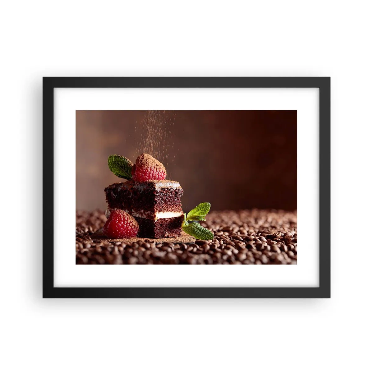 Poszter fehér keretben - Az élet édes - 40x30 cm