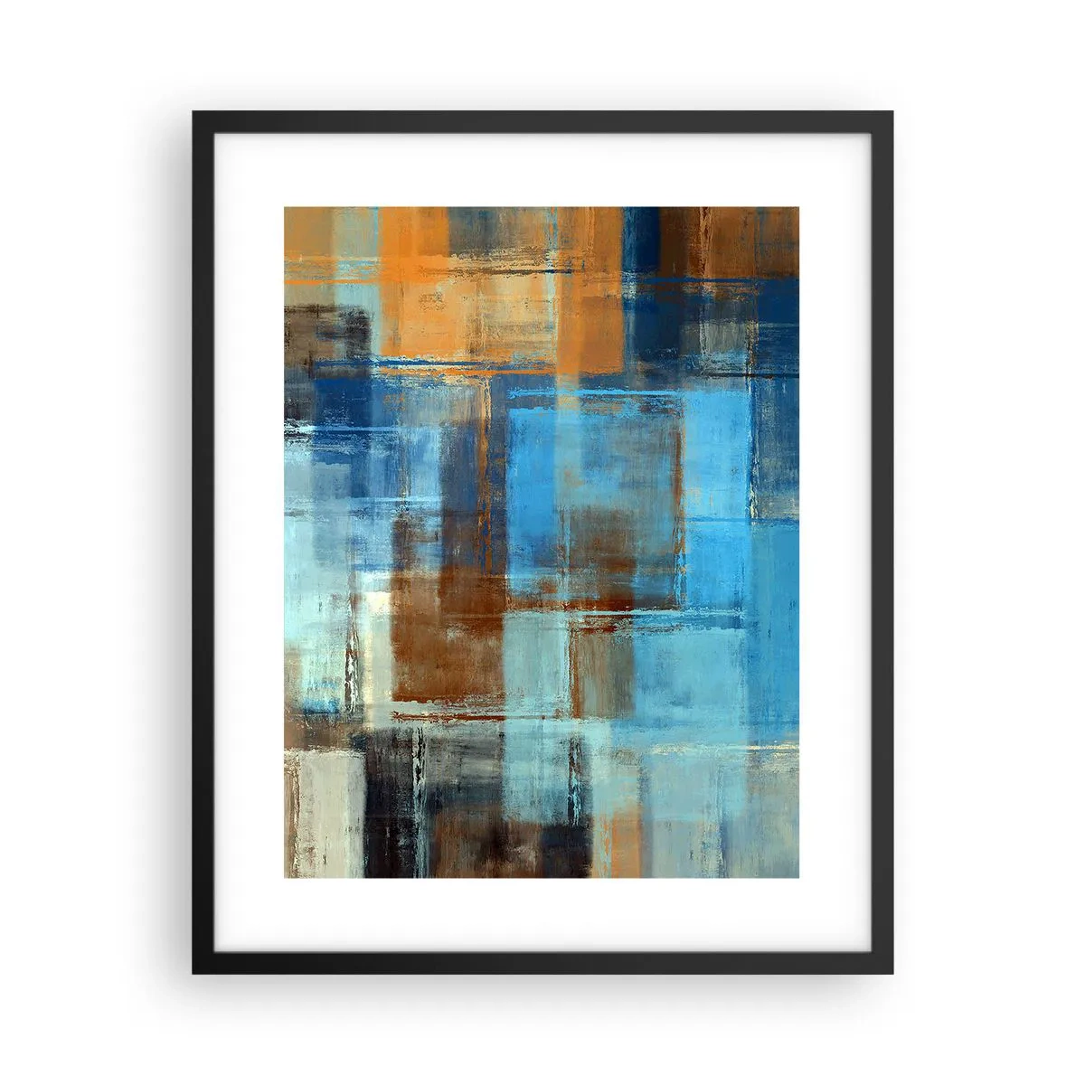 Poszter fehér keretben - A kék fátyolon keresztül - 40x50 cm