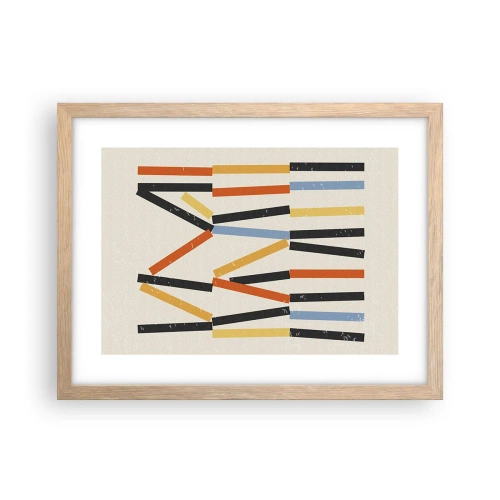 Poszter világos tölgy keretben - Vízszintes kompozíció - 40x30 cm