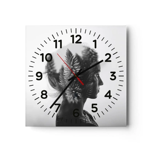 Falióra, Óra - A fenyőerdő hölgye - 40x40 cm