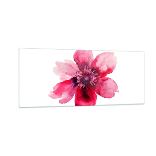 Üveg kép - Kármin illatos csók - 100x40 cm