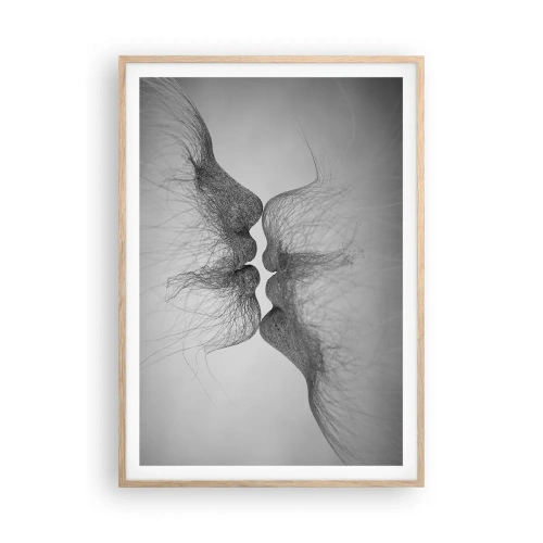 Poszter világos tölgy keretben - A szél csókja - 70x100 cm