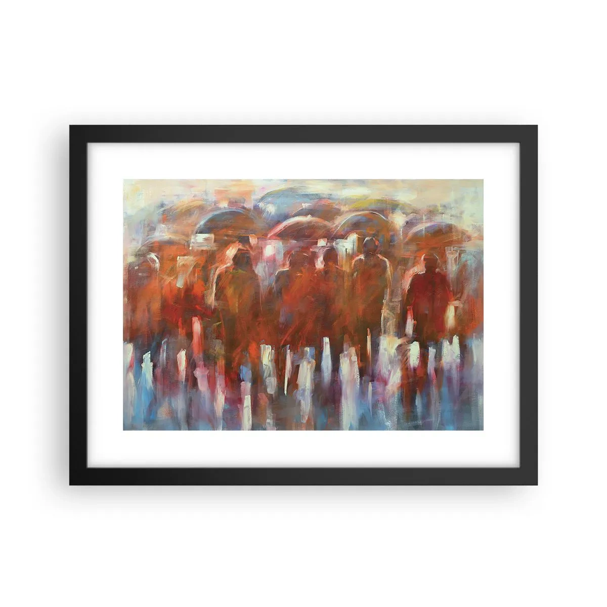 Poszter fehér keretben - Egyenlőek esőben és ködben - 40x30 cm