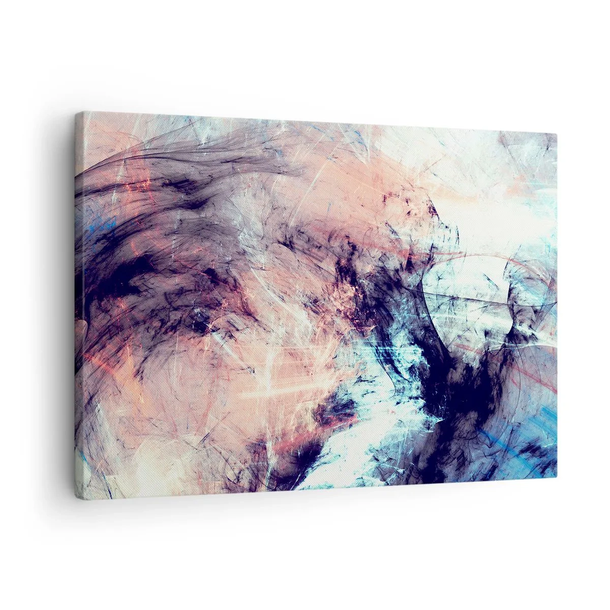 Vászonkép - Absztrakt kompozíció pasztell és sötét tónusokban - 70x50cm - Érezd a szelet - Modern fali dekoráció nappalihoz és hálószobához ARTTOR