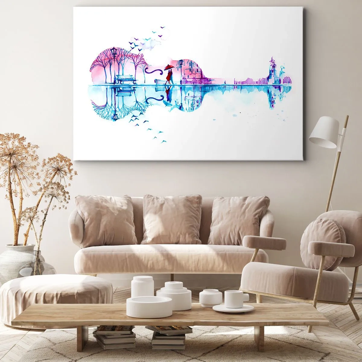Vászonkép - Eső dalokat hozok nektek - 70x50 cm