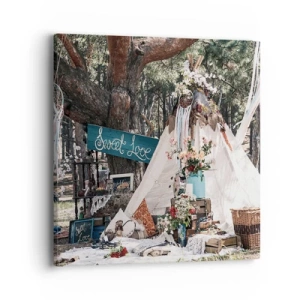 Vászonkép - Make love… - 40x40 cm