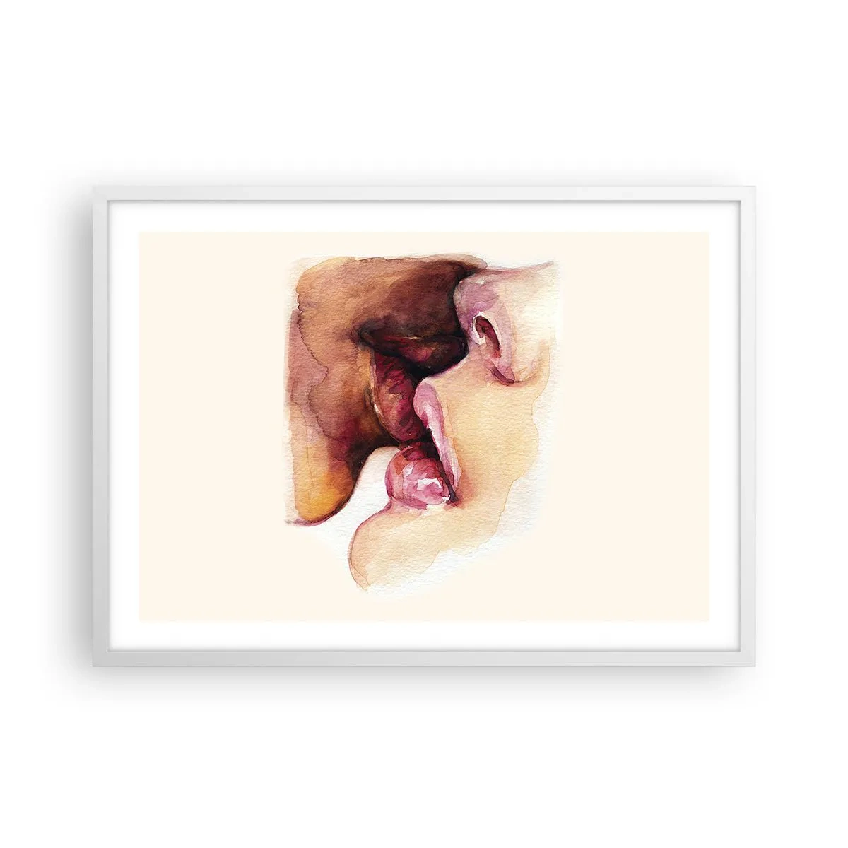 Poszter fekete keretben - Mint éjszaka és nap, föld és ég - 70x50 cm
