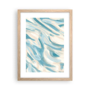 Poszter világos tölgy keretben - Tavaszi szellők - 30x40 cm