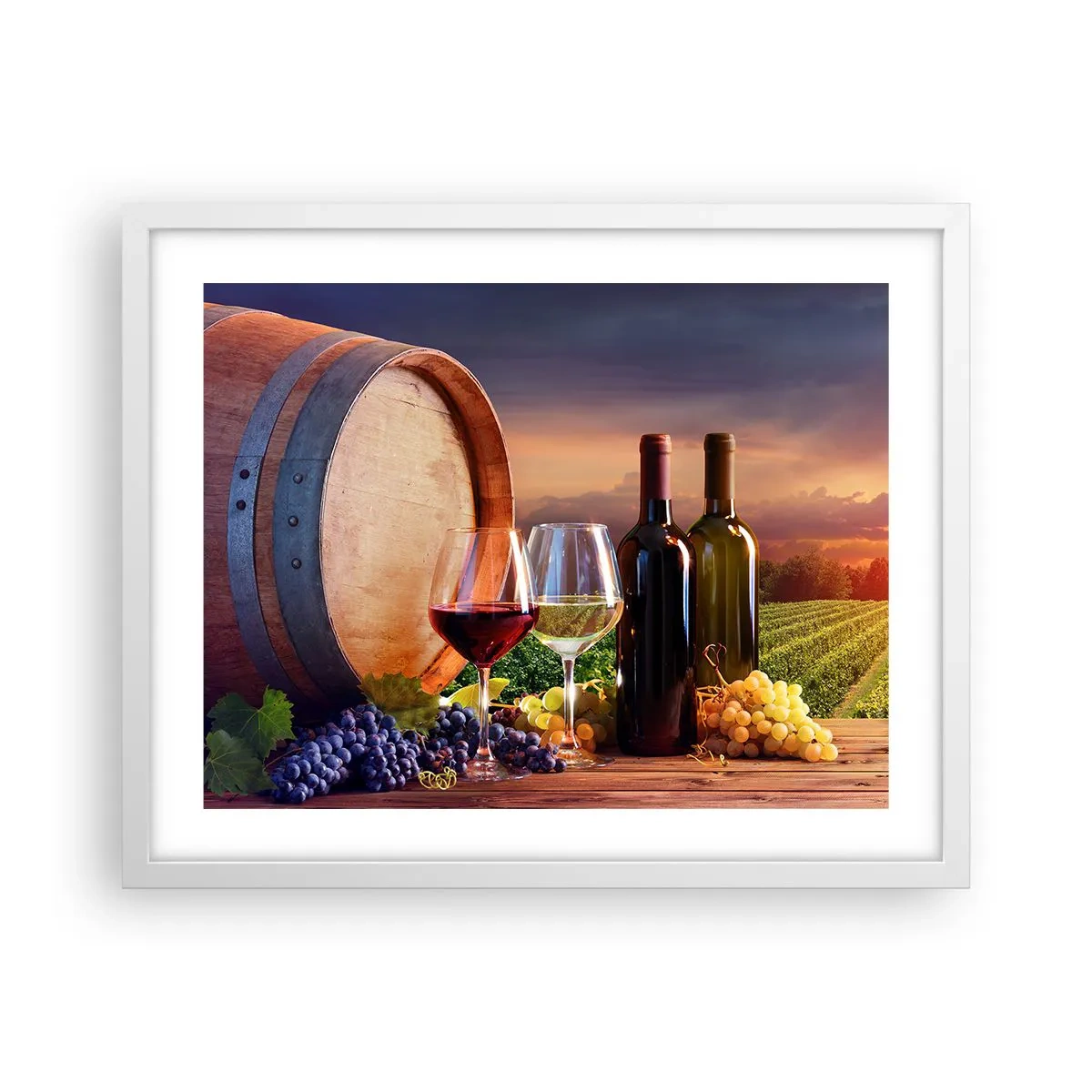 Poszter fekete keretben - Az életnek itt íze van - 50x40 cm