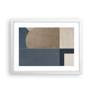 Poszter fekete keretben - Az egyszerűség és a kerekség kompozíciója - 40x30 cm