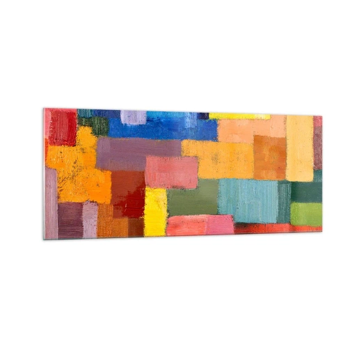 Üveg kép - Mindegyik más, mindegyik színes - 100x40 cm