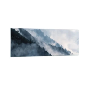 Üveg kép - A hegyek misztikája - 140x50 cm