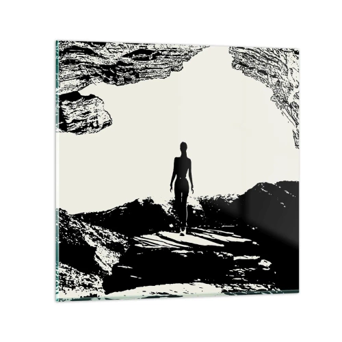 Üveg kép - Egy új pillantás - 30x30 cm