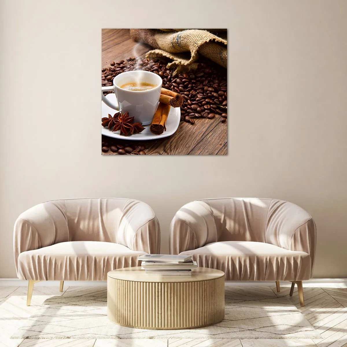 Üveg kép - Fűszeres íz és illat - 30x30 cm