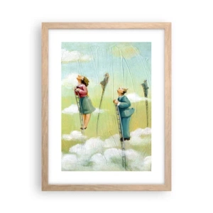 Poszter világos tölgy keretben - Az álmod mögött - 30x40 cm