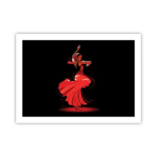 Poszter - A flamenco tüzes szelleme - 70x50 cm