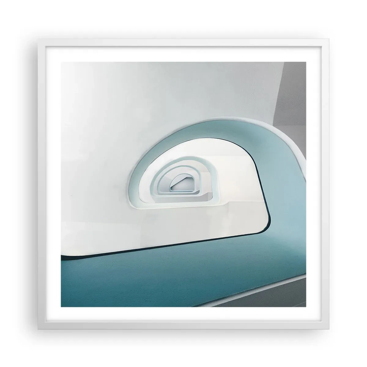 Poszter fekete keretben - A kék aljára - 60x60 cm