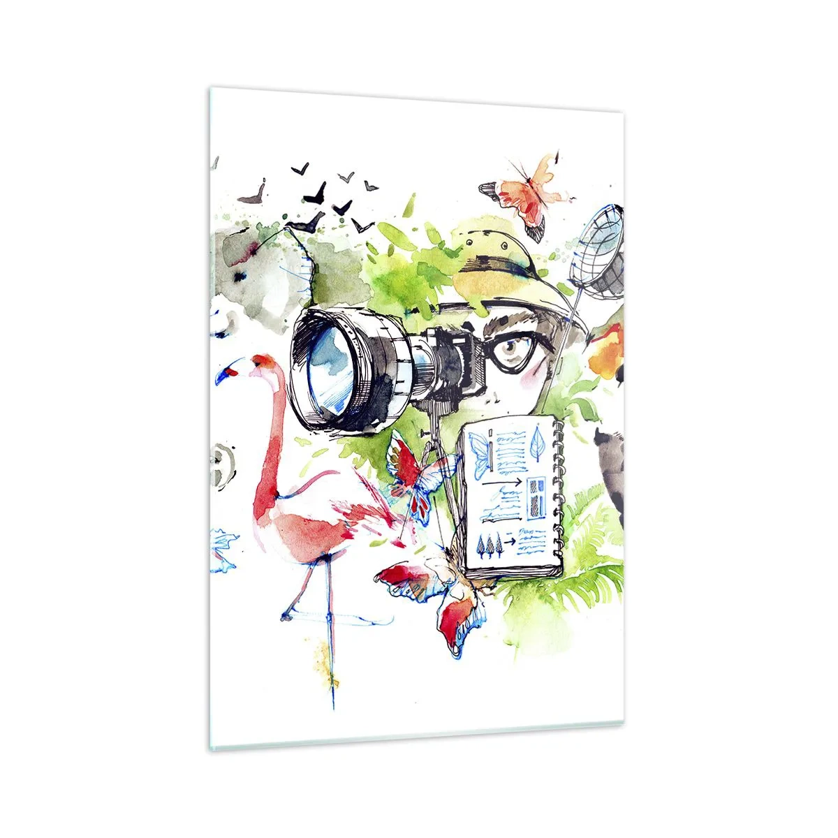 Üveg kép - Az utazó lencséjében - 50x70 cm