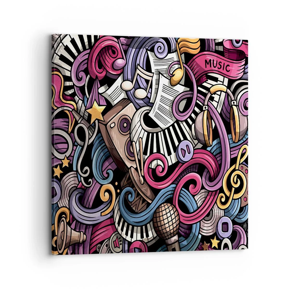 Vászonkép - Bonyolult dallam - 70x70 cm