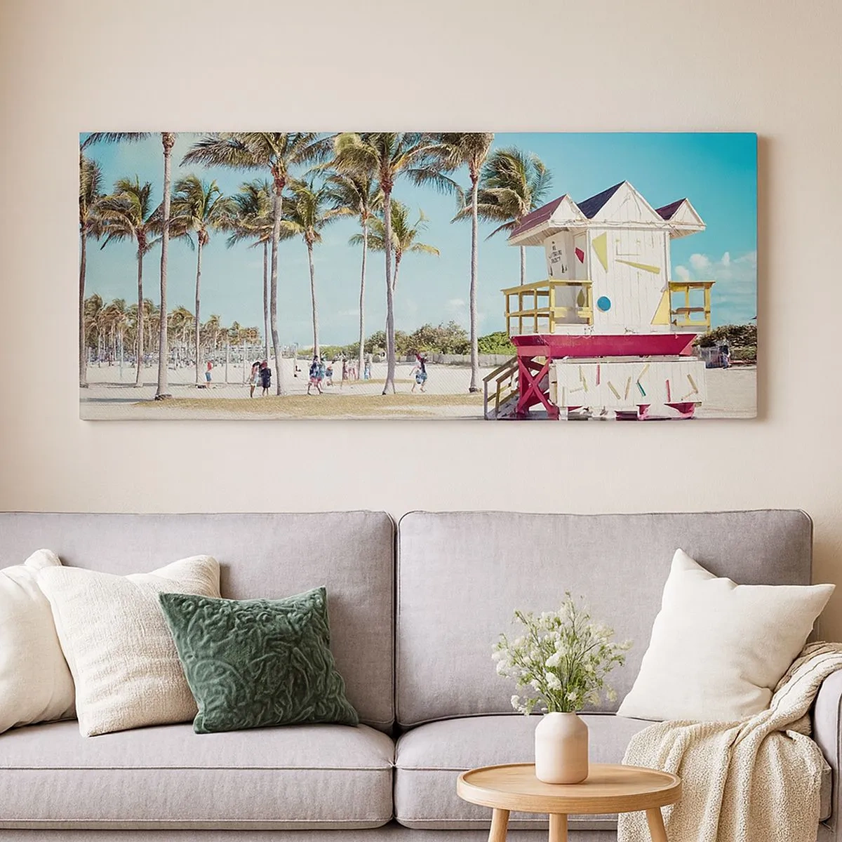 Vászonkép - Gyönyörű nap vár rád - 100x40 cm