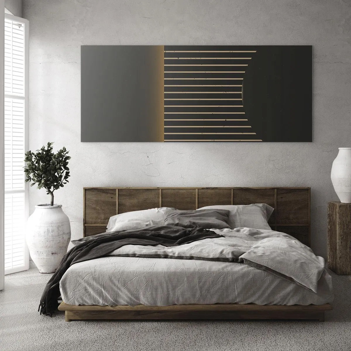 Üveg kép - Fedezze fel a sötétséget - 120x50 cm